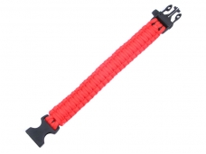 Red Para-Cord Military Survival Bracelet